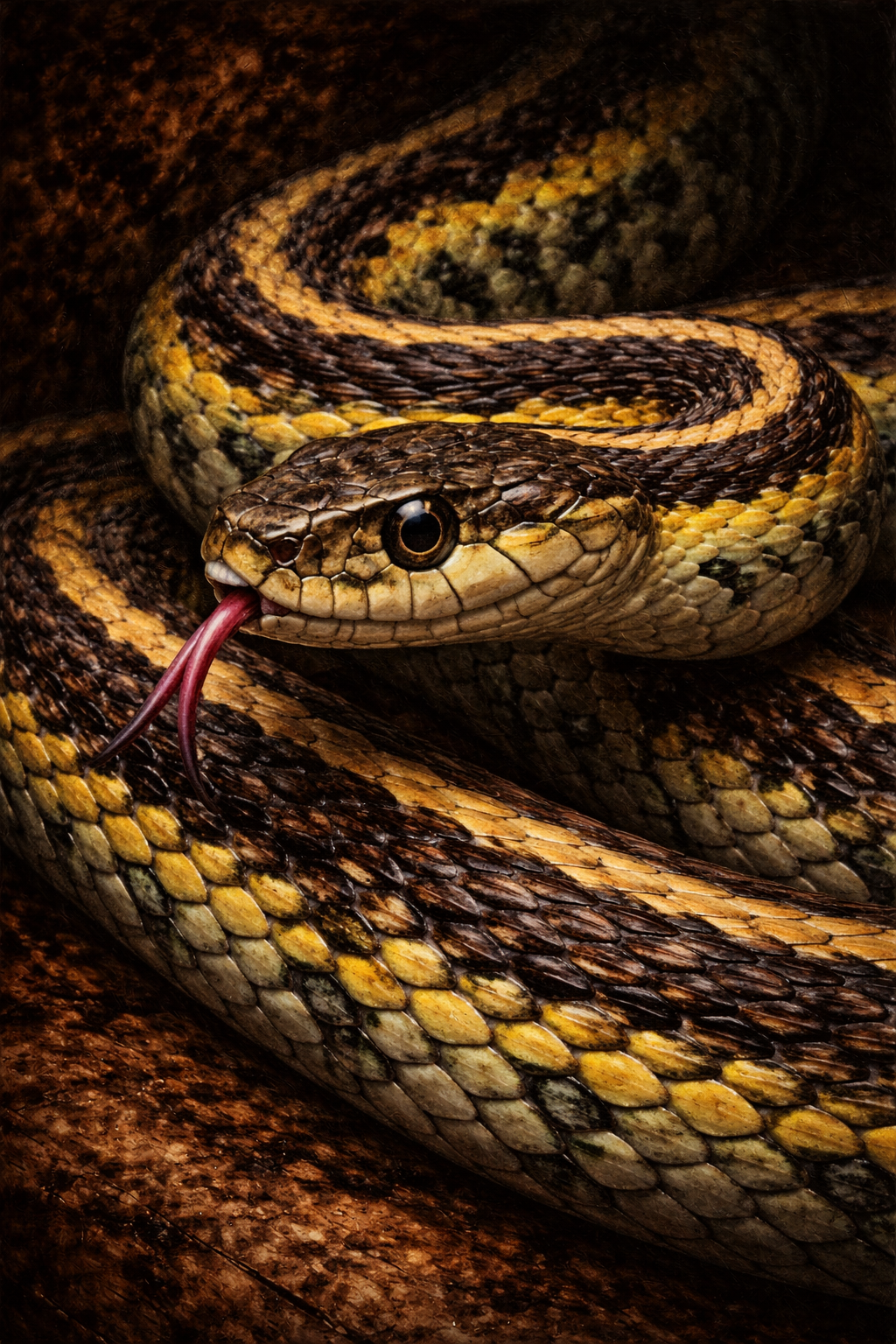Garter Snake portrait
