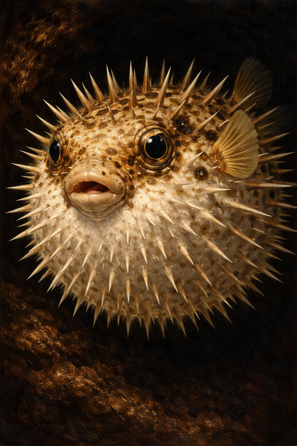 Pufferfish portrait